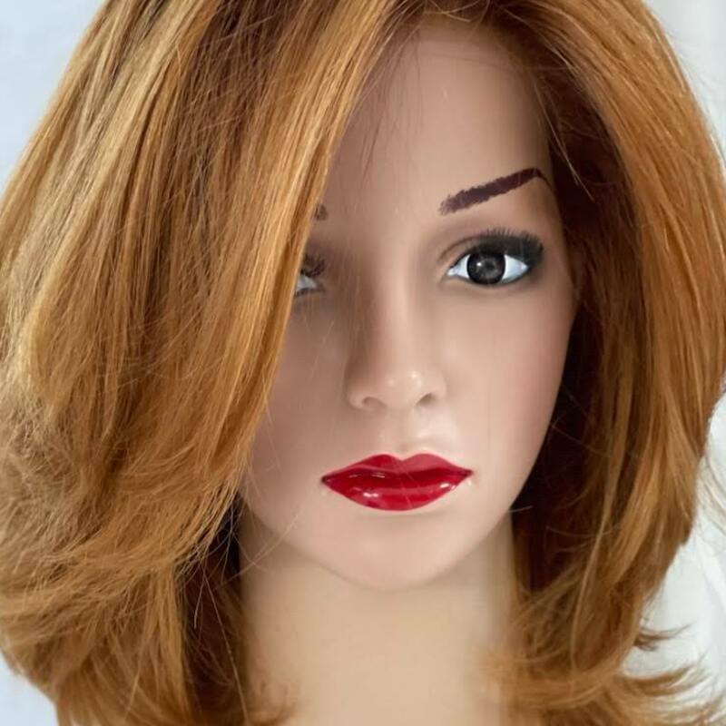 Custom Human Hair Hand Tied Form Fitted to Client.  Color Highlights to Spec.  Medical wig cranial prosthesis